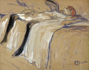 Woman Lying on Her Back - Lassitude, Study for 